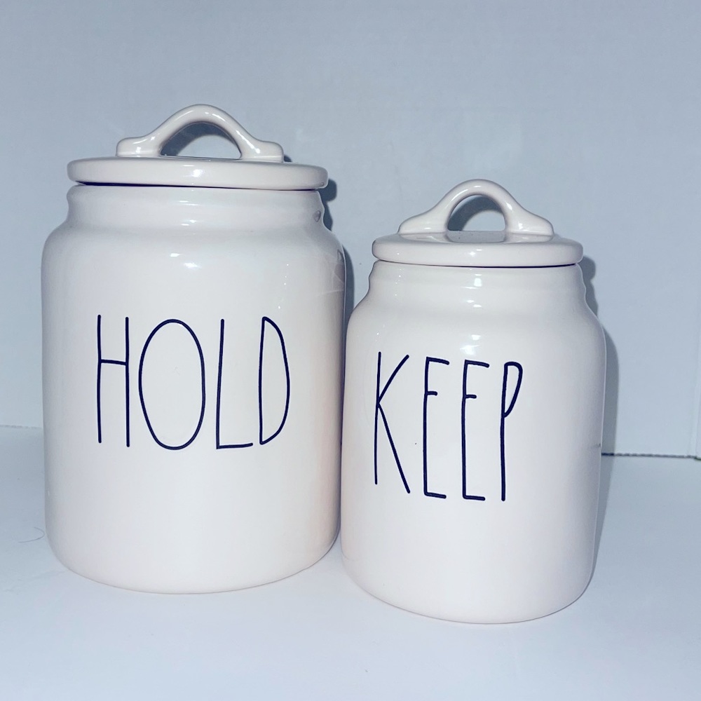Rae Dunn Keep and Hold Canister bundle